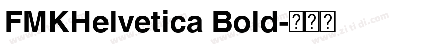 FMKHelvetica Bold字体转换